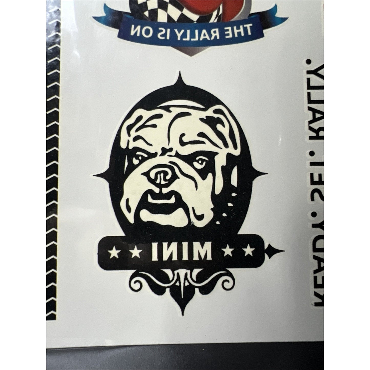 2010 MINI Cooper Bulldog Car Rare Club Member Temporary Tattoos Vintage Tattoo