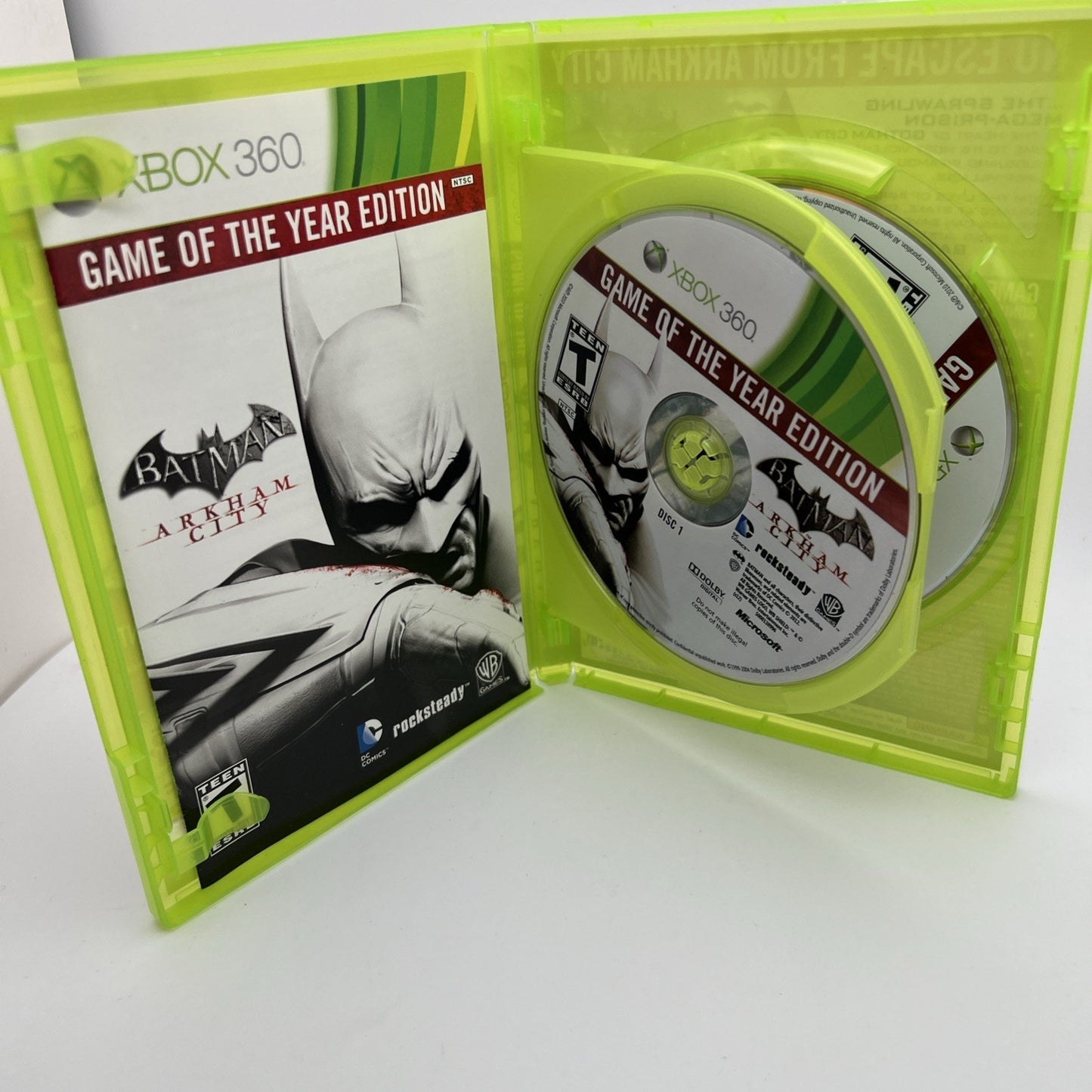 Batman Arkham City Game of the Year Platinum Hits For XBox 360 Video Game Used
