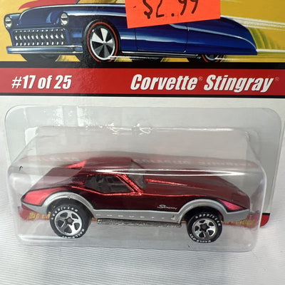 2004 Hot Wheels Classics Series 1 17/25 Corvette Stingray Red Rare Color