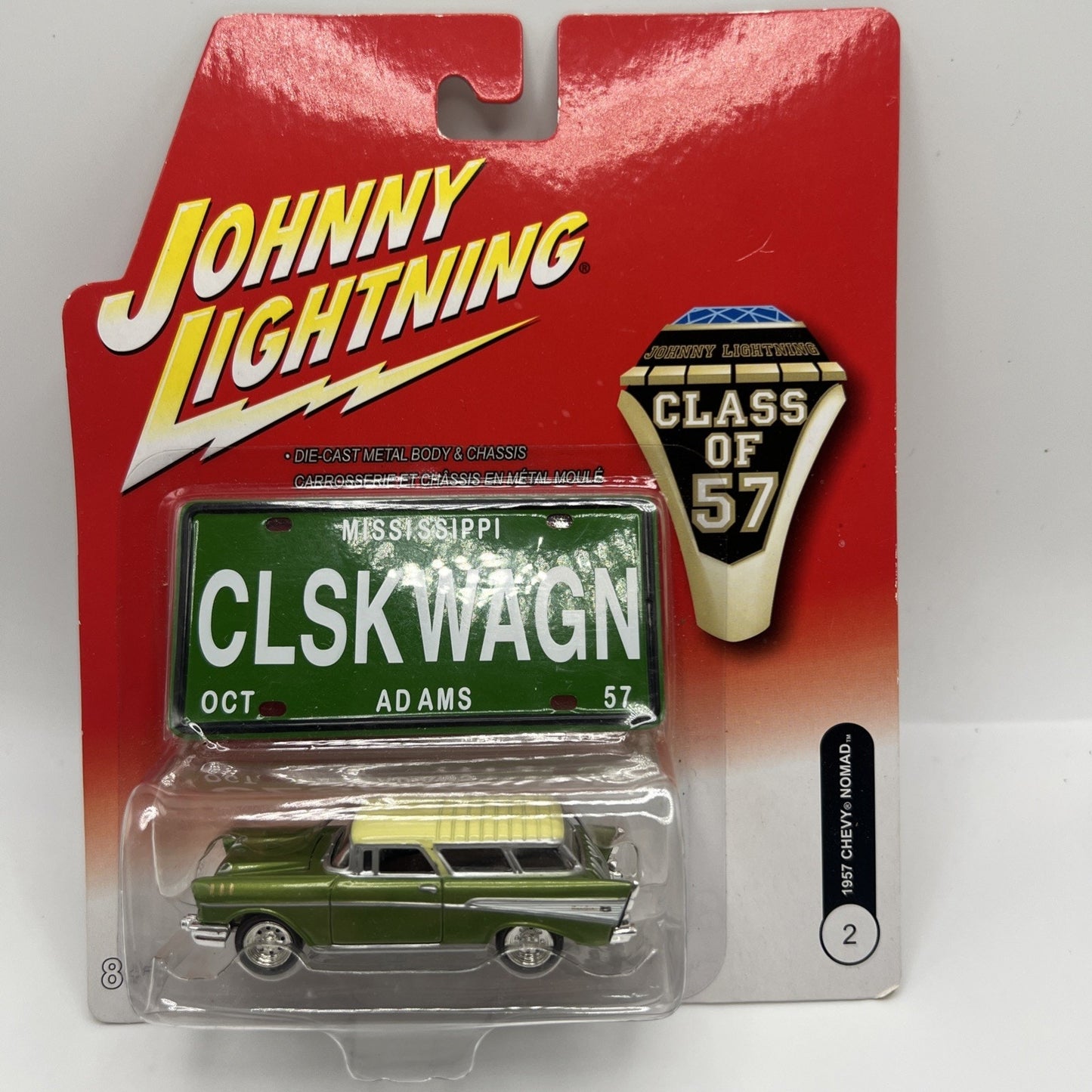 Johnny Lightning Class Of 57 Series 1957 Chevy Nomad Clskwagn Die Cast Car Model