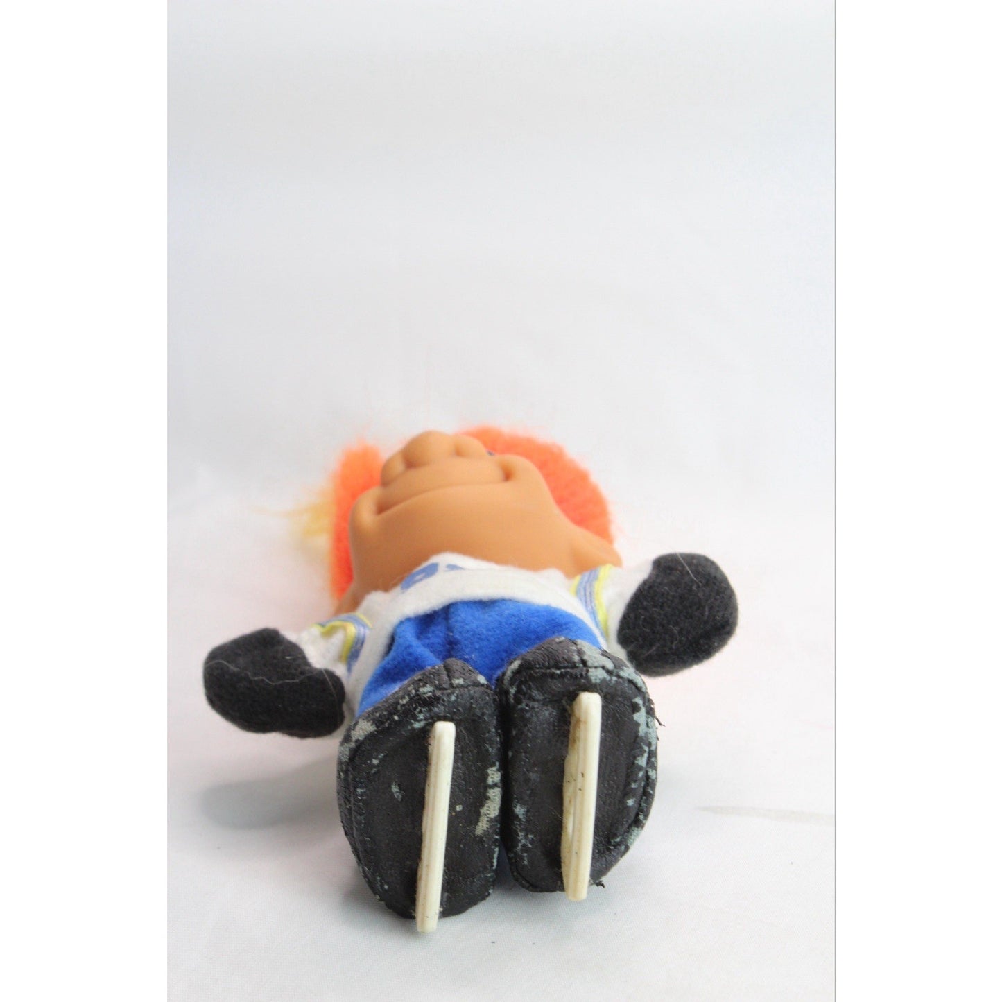 Vintage Russ 5" Troll Doll Hockey Player #99 Rare Orange Hair