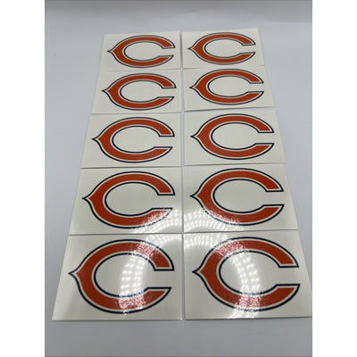NFL Chicago Bears Temporary Tattoo Pack Of 10 Face Body Tattoos Football