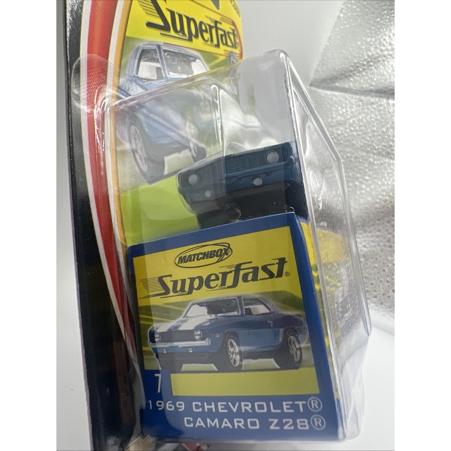 Matchbox SuperFast 1969 Camaro Z-28 Die-Cast Toy Car Super Fast Muscle Race Car