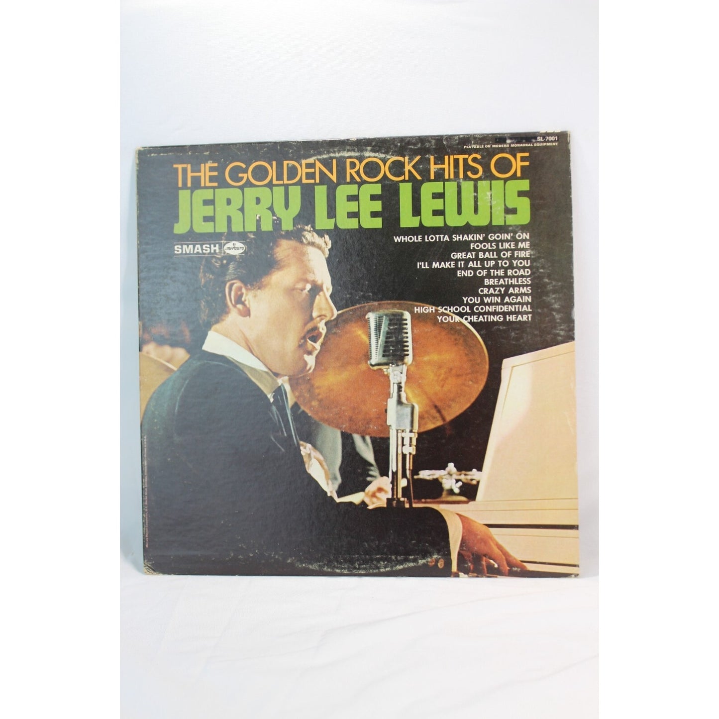 The Golden Rock Hits of Jerry Lee Lewis Record Tested Music Album Used