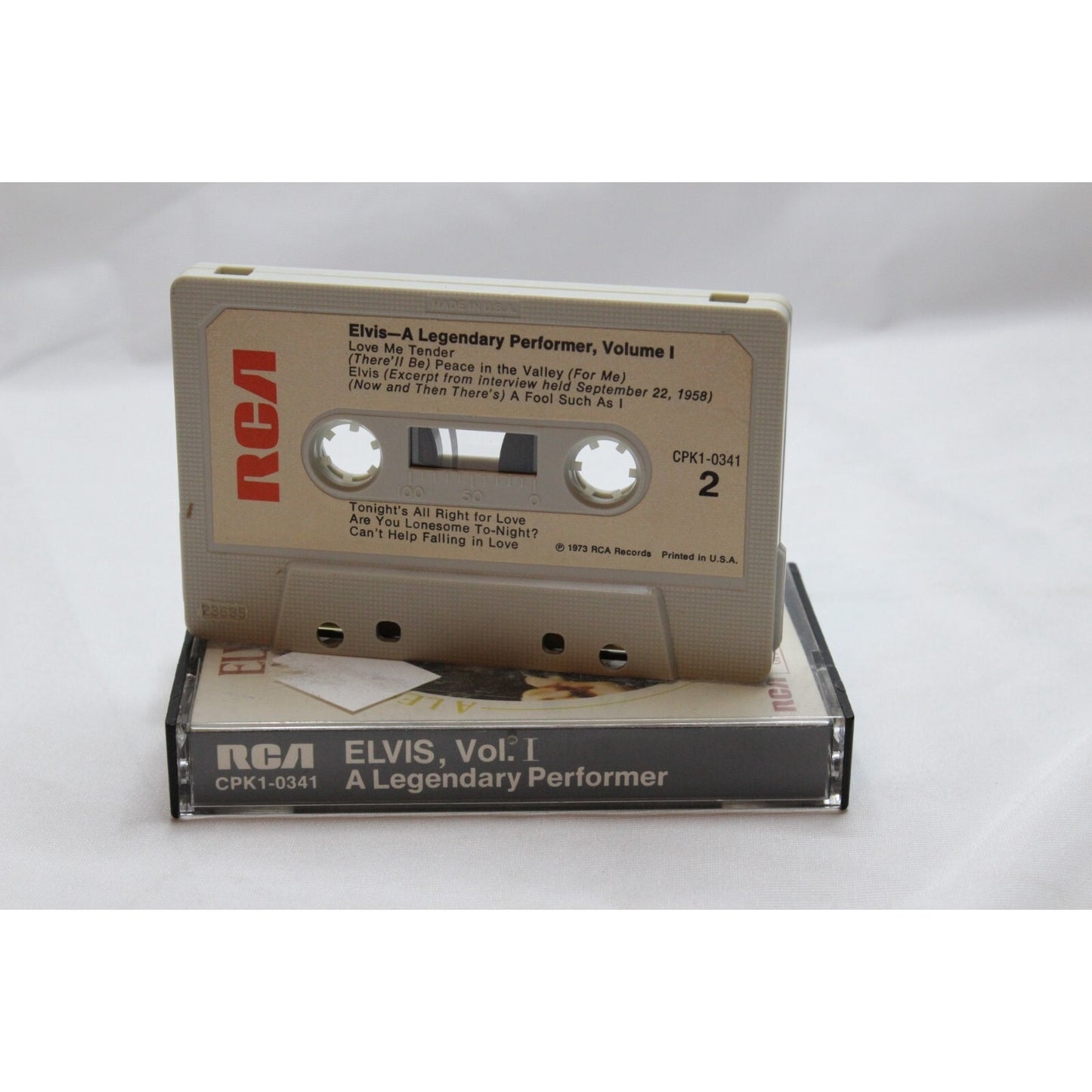 Elvis A Legendary Performer Vol 1 Cassette Tape Tested Music Used