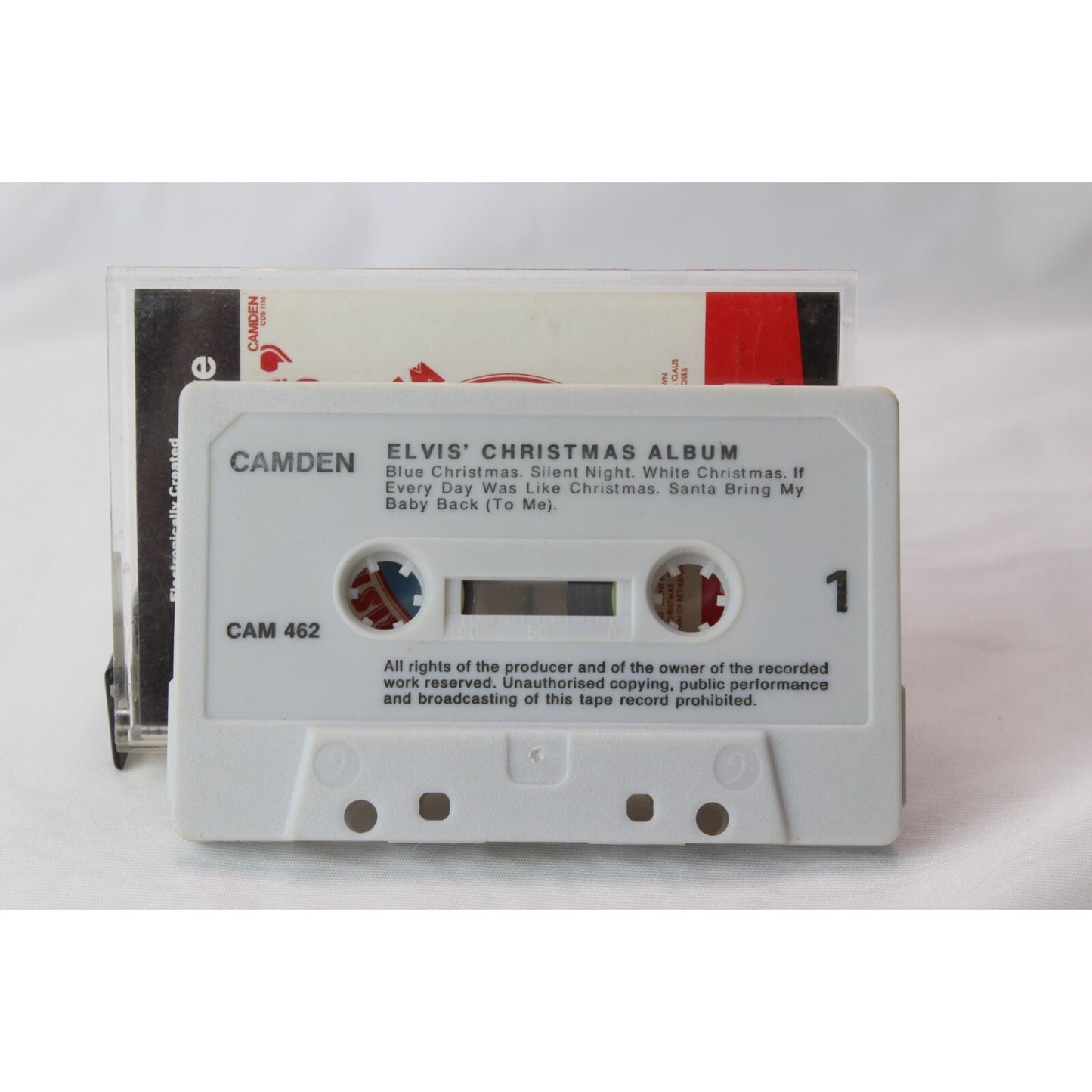 Elvis' Christmas Album Cassette Tape Tested Music Used