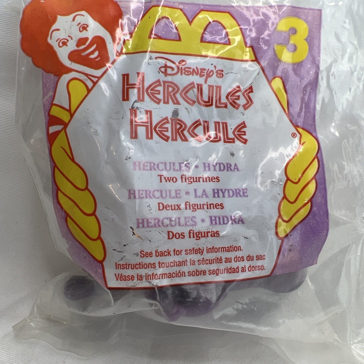 Vintage McDonald’s Happy Meal Toy Disney's Hercules Hydra Figures New Sealed