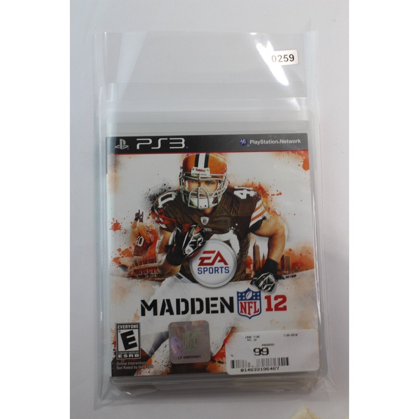 Madden NFL 12 PlayStation 3 PS3 Tested Video Game Used Football Sports Game
