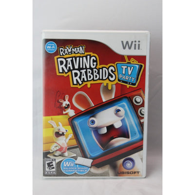 Rayman Raving Rabbids TV Party Nintendo Wii Tested Video Game Used