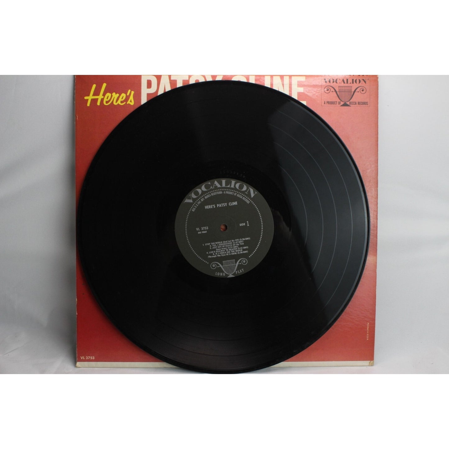 Here's Patsy Cline Vinyl Record Used