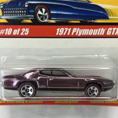 Hot Wheels Classics Series 1 - 1971 Plymouth GTX Pink Die Cast Car