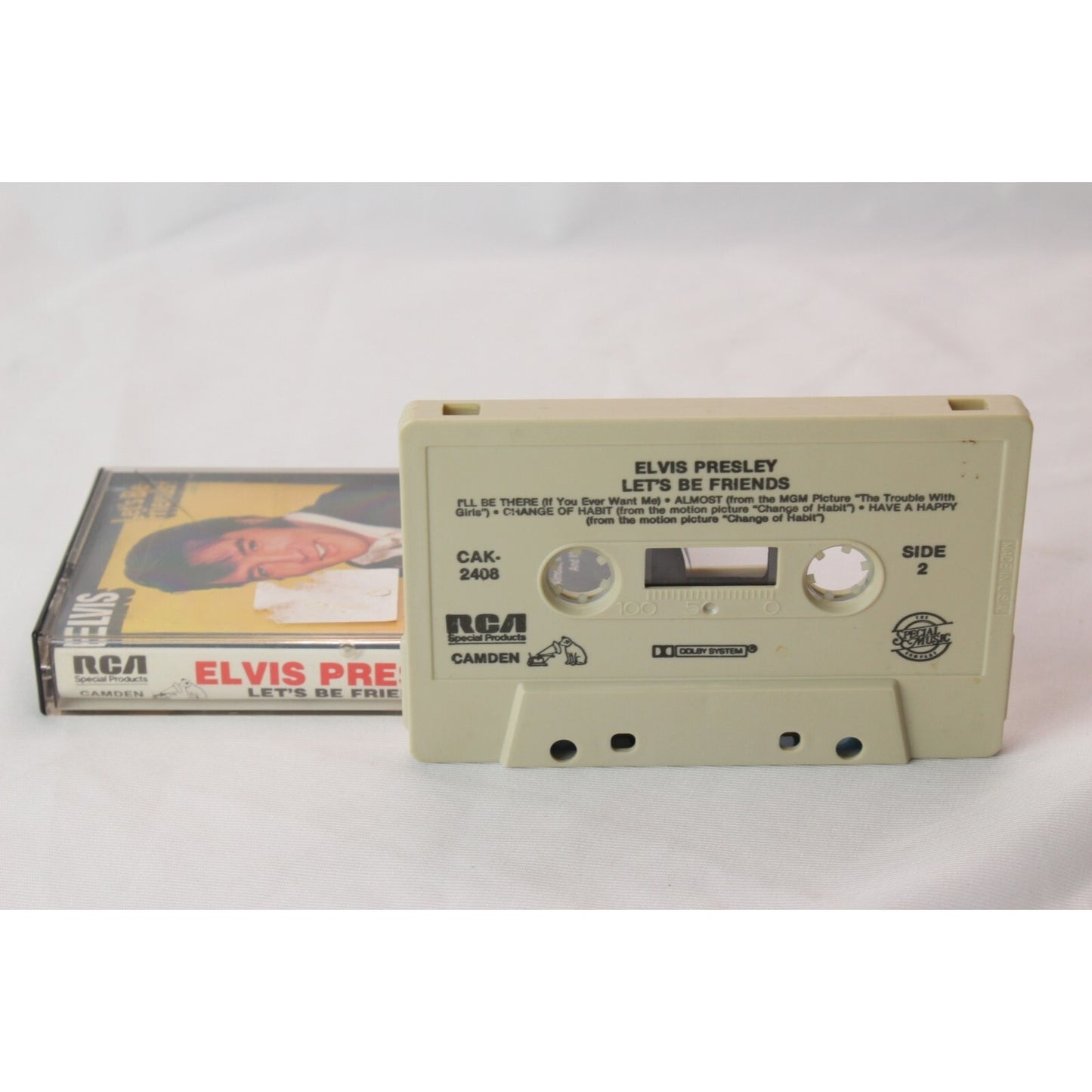 Elvis Presley Let's Be Friends Cassette Tape Tested Music Used