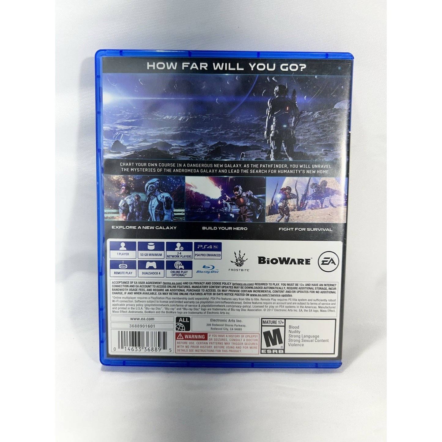 Mass Effect: Andromeda Sony PlayStation 4 2017 PS4 Video Game Tested