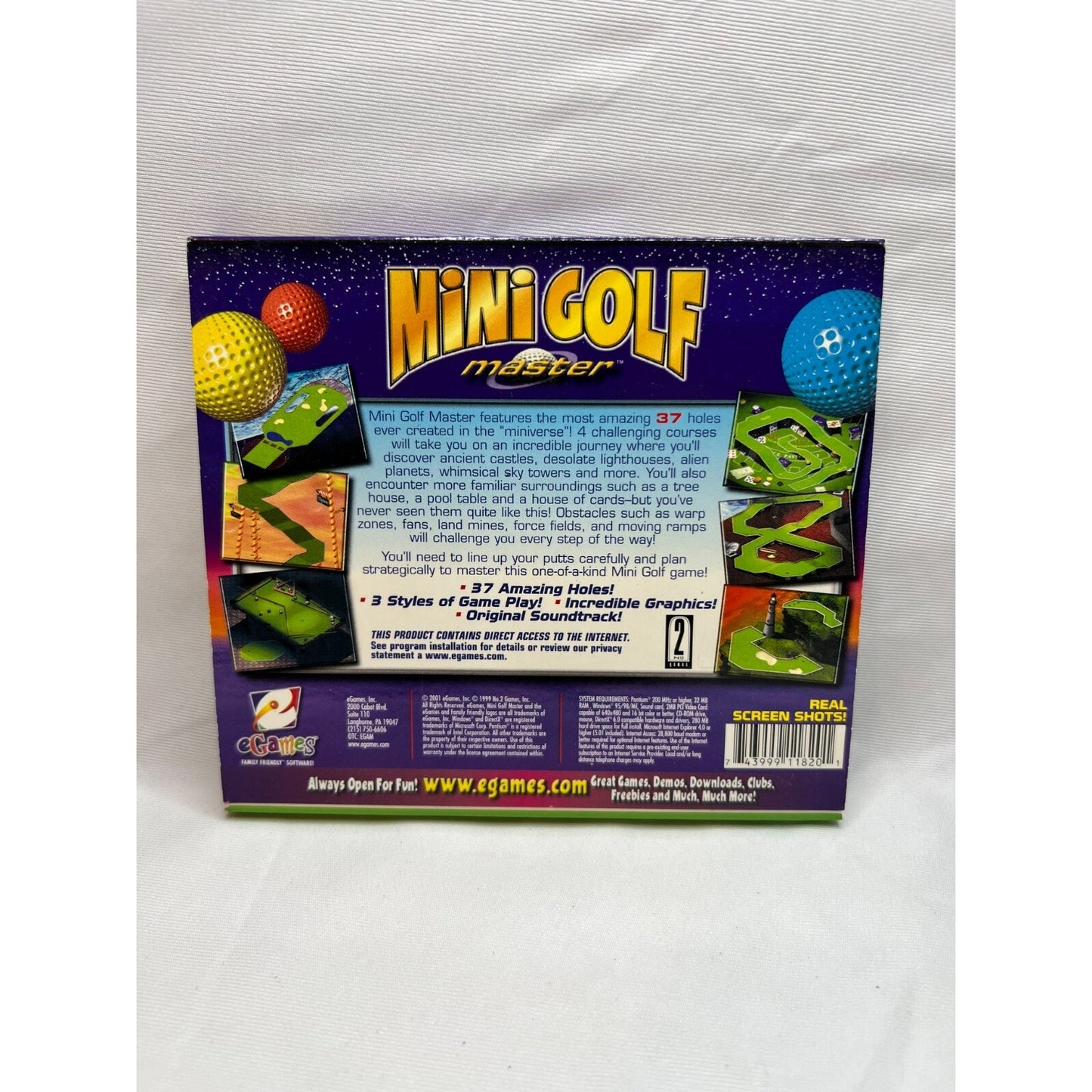 Mini Golf Master PC Game eGames Tested Video Game Used