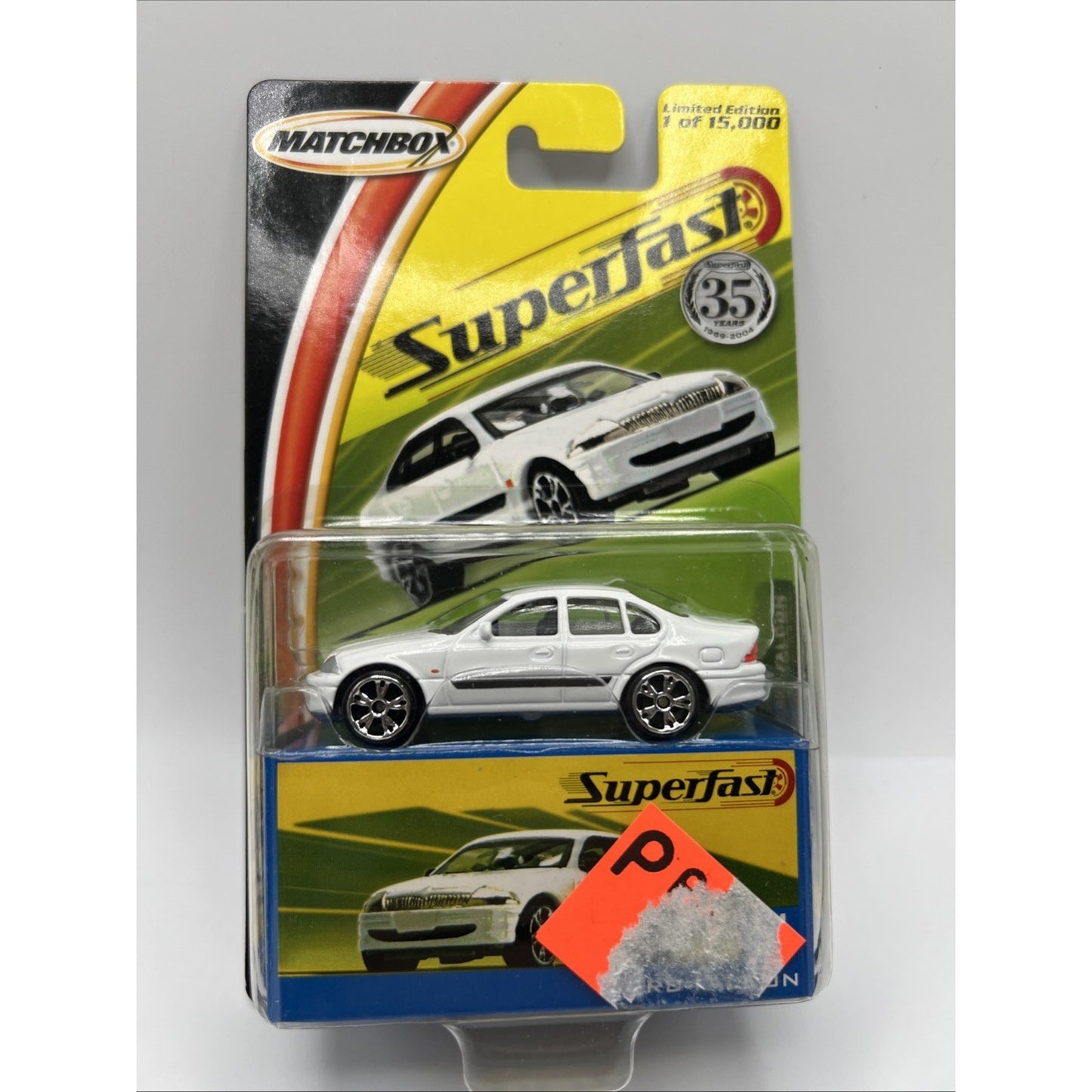 Matchbox Superfast 2004 White Ford Falcon Toy Car #51 Cop Police Detective