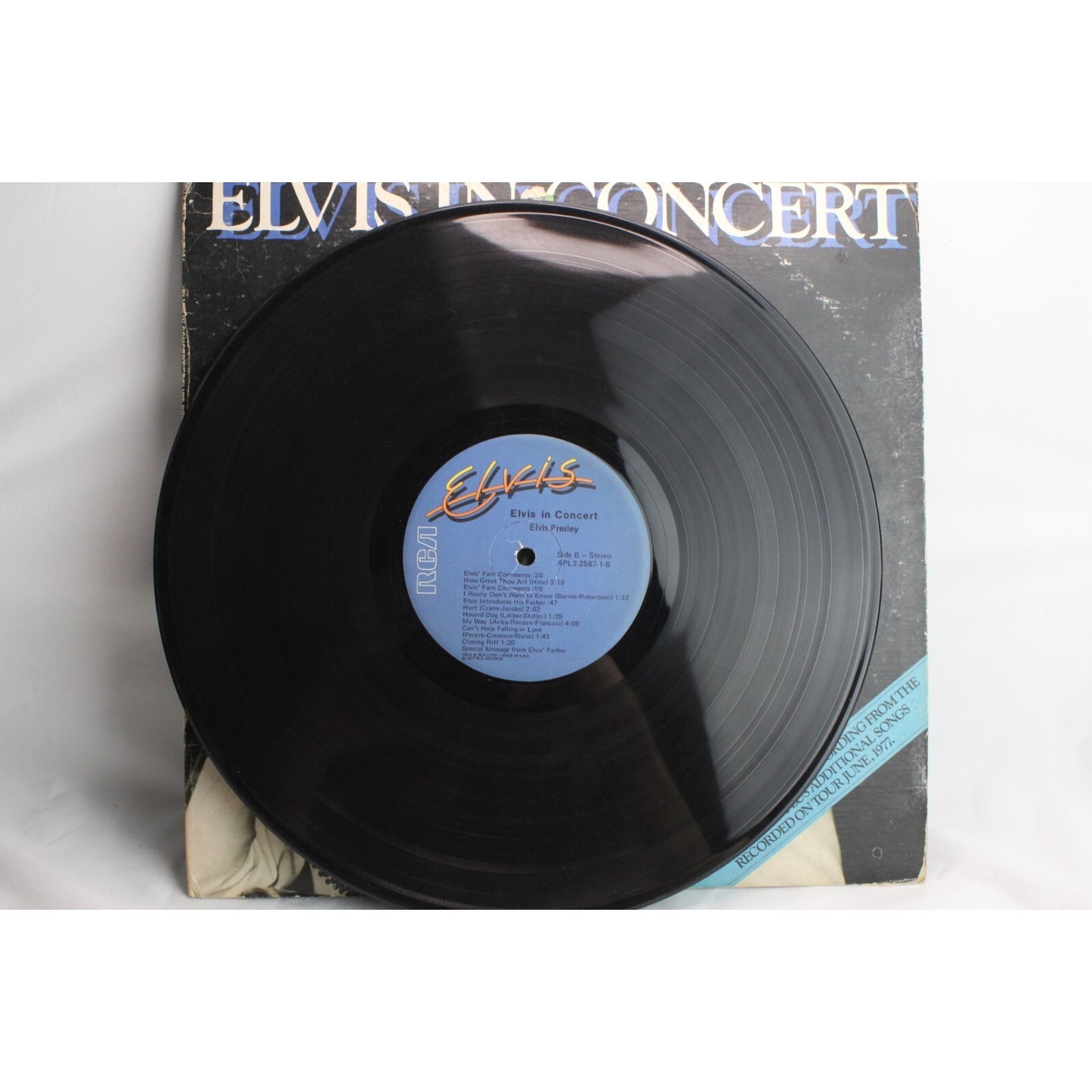Elvis Presley In Concert Vinyl Record Tested Used