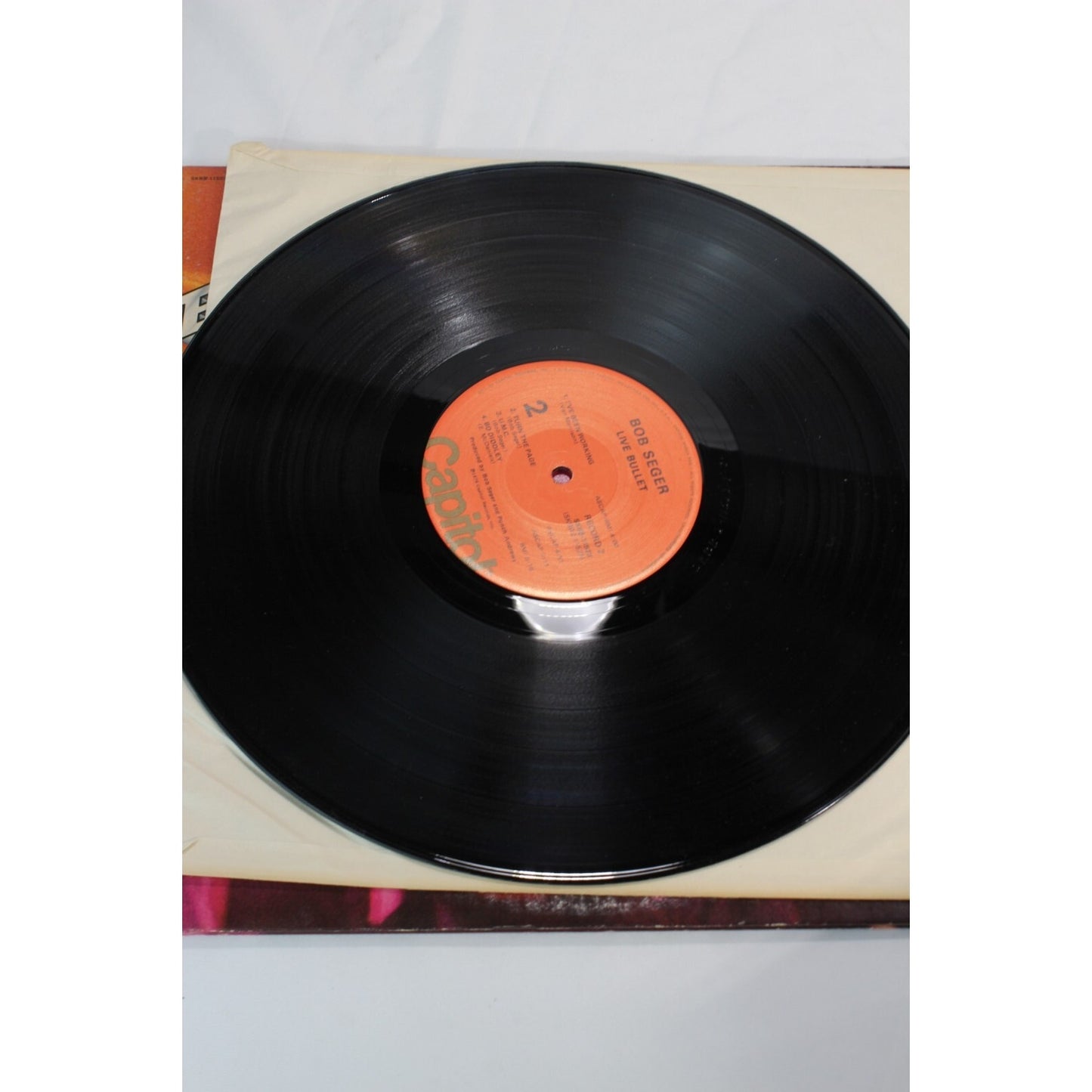 Bob Seger Silver Bullet Band Live Bullet Record Tested Vinyl Music Album Used