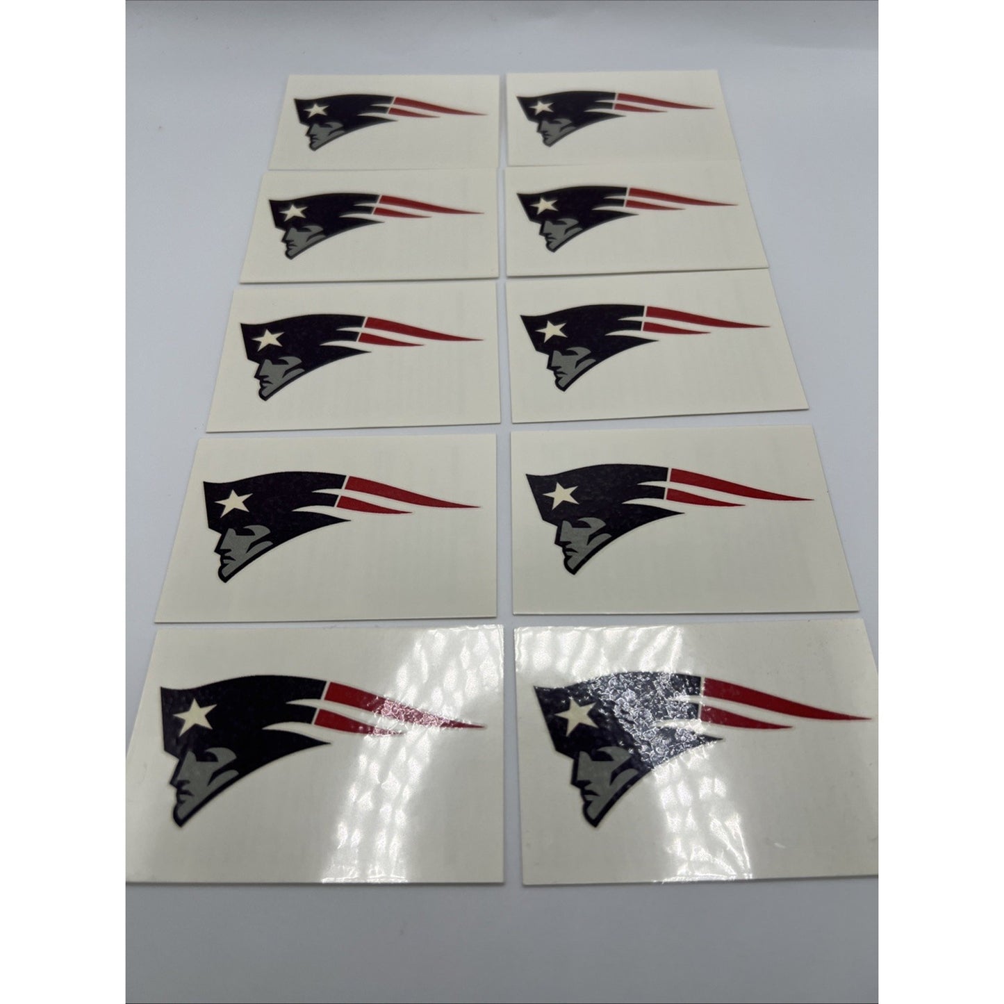 NFL New England Patriots 10 Pack Temporary Tattoos Face & Body Football Tattoo