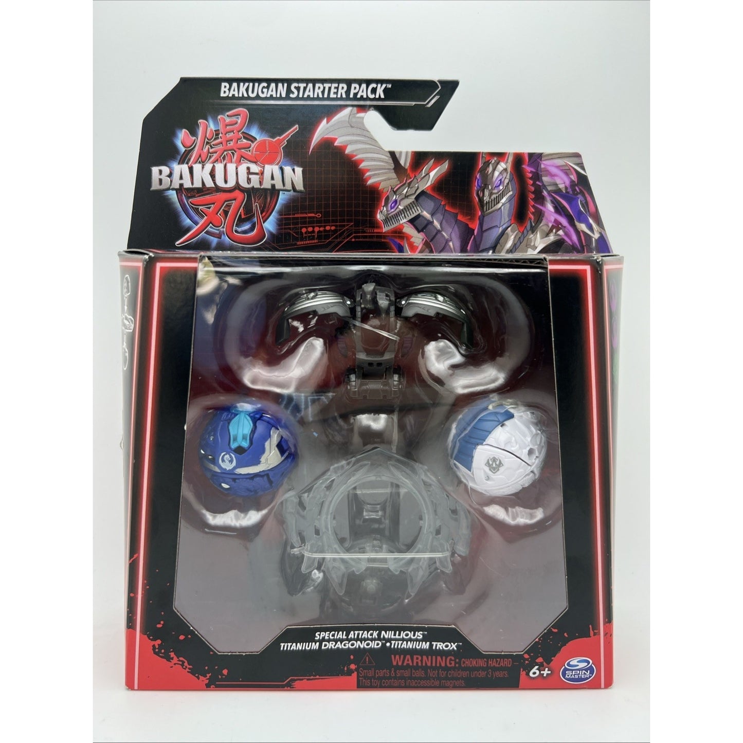 Roblox Bakugan Special Attack Nillious Dragonoid Trox Starter Pack Figures NEW
