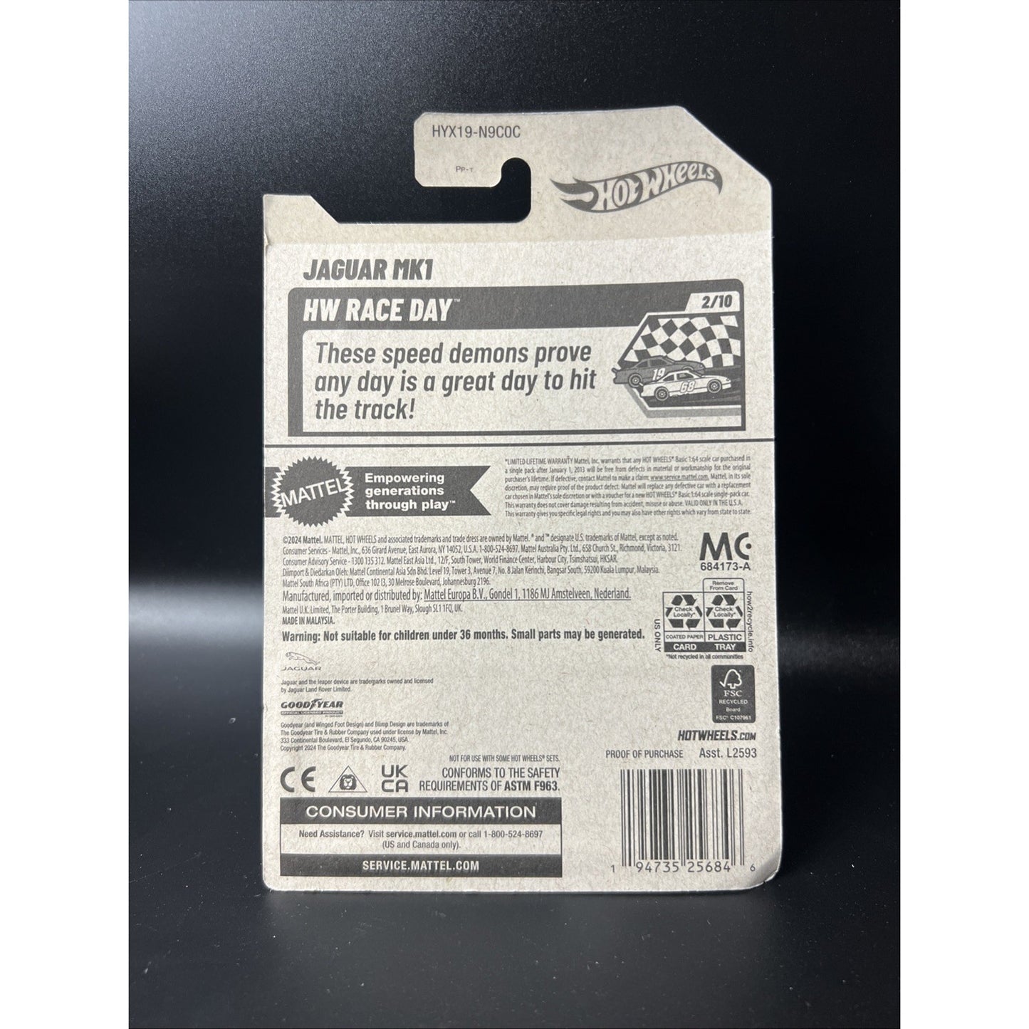 2025 Hot Wheels JAGUAR MK1 Maroon HW Race Day Series Case C New Release Red