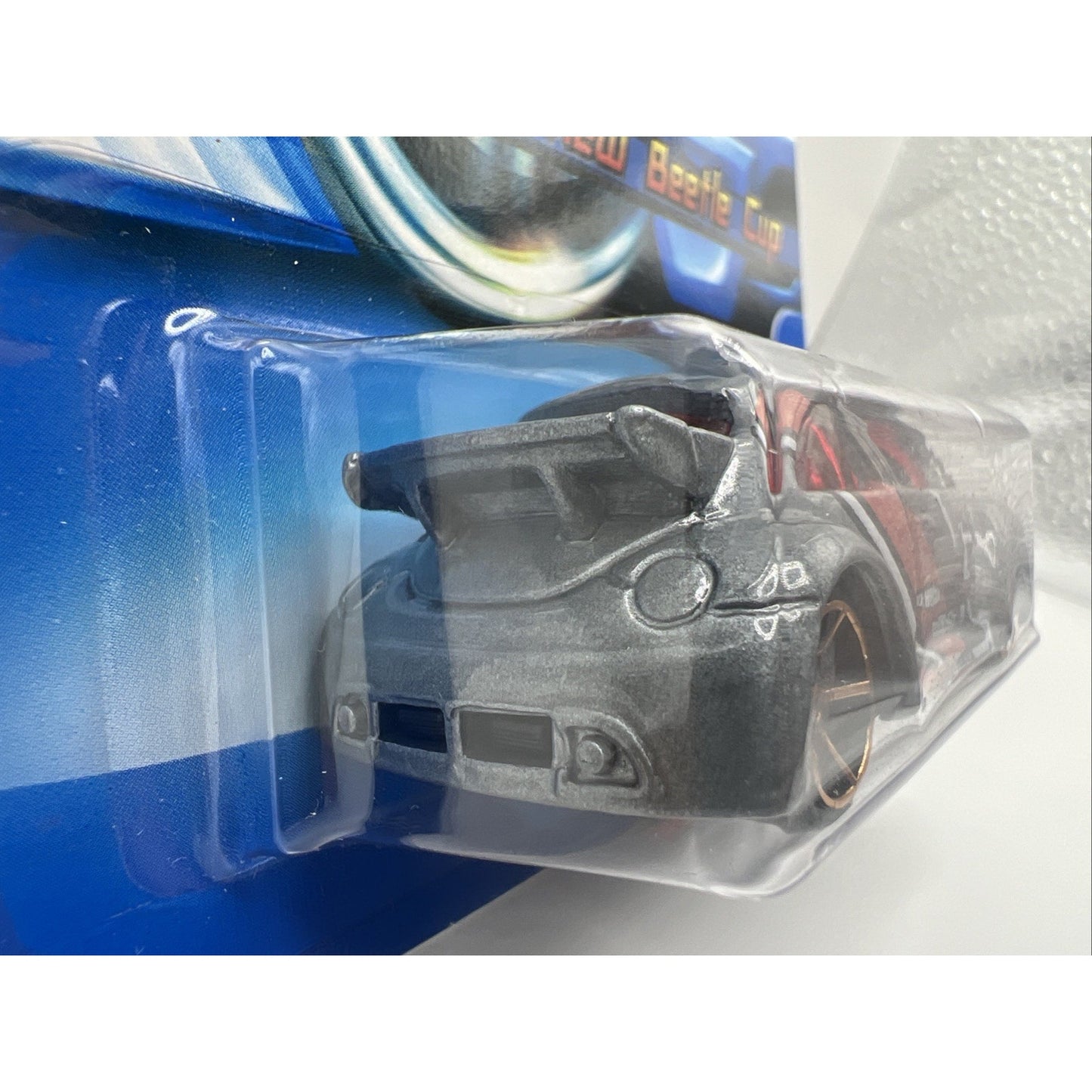 Hot Wheels Volkswagen New Beetle Cup Diecast Car #142 Gray Ultra Fast Wheels