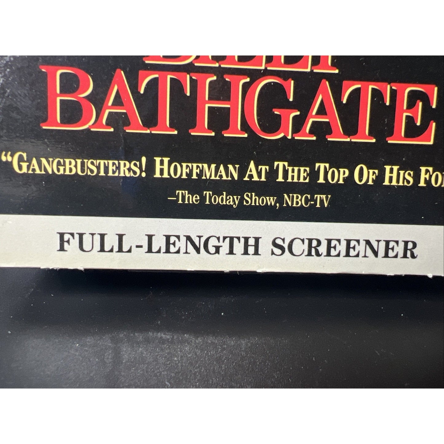 Vintage Cassette Tape Billy Bathgate VHS Full Length Screener Rare Bruce Willis