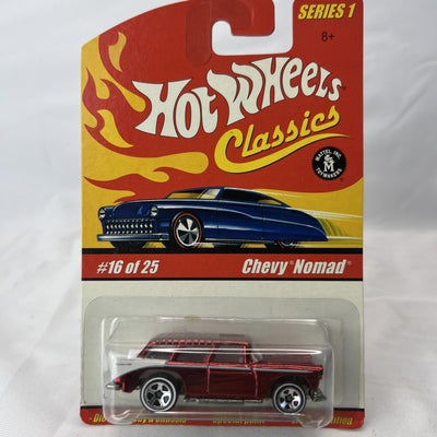 Hot Wheels Classics Series 1 Chevy Nomad Red Rare Color Metal Die Cast #16