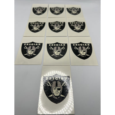 NFL Oakland Las Vegas Raiders Temporary Tattoo Pack Of 10 Face Tattoos Football