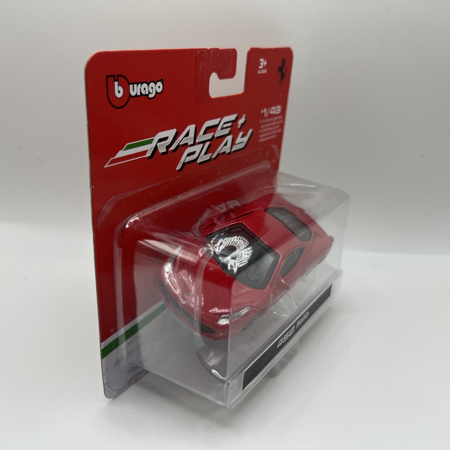 Bburago Race And Play Red 458 Italia 1/43 Die cast Toy Car Model Ferrari