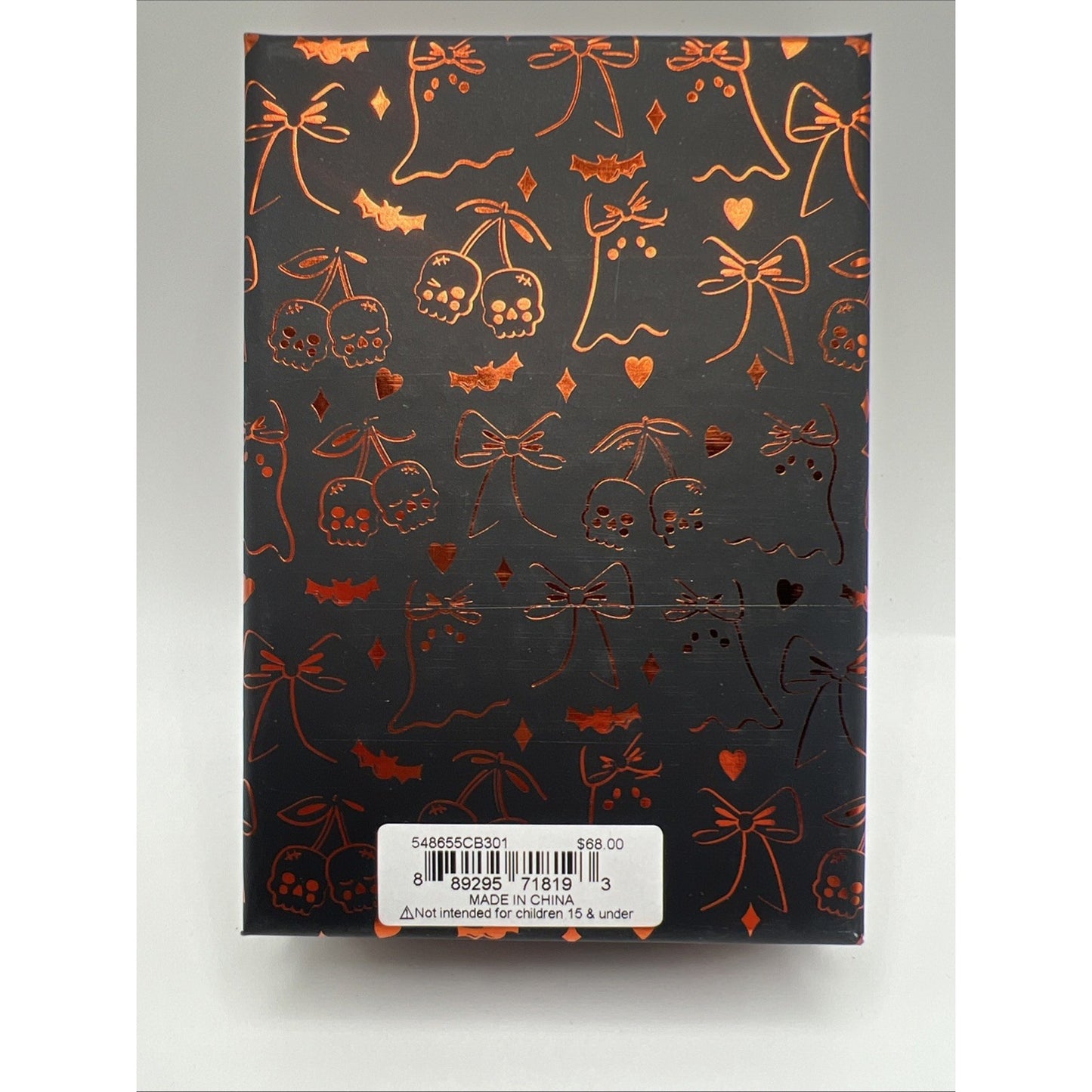 Betsey Johnson Green Ghost Witch With Crystal Bag Charm Halloween Keychain