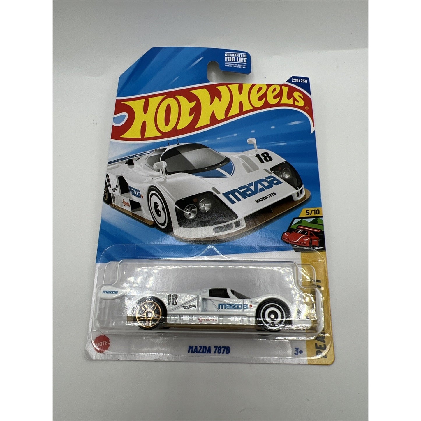 #226 Hot Wheels 2025 Mazda 787B Series Peak Pursuit 5/10 White Track Car Race