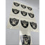 NFL Oakland Las Vegas Raiders Temporary Tattoo Pack Of 10 Face Tattoos Football