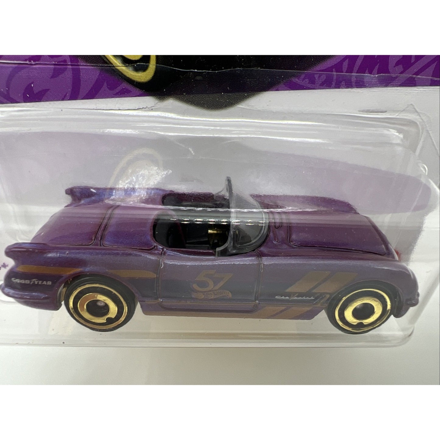 Hot Wheels '55 Corvette Purple #4 4/6 2025 Pearl Chrome 57th Anniversary Gold