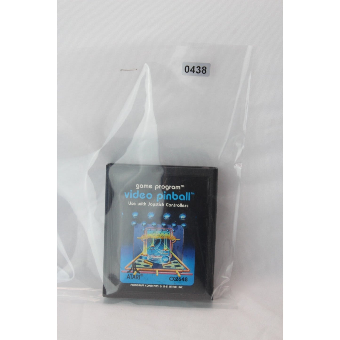 Video Pinball CX2648 Atari 2600 Tested Video Game Used