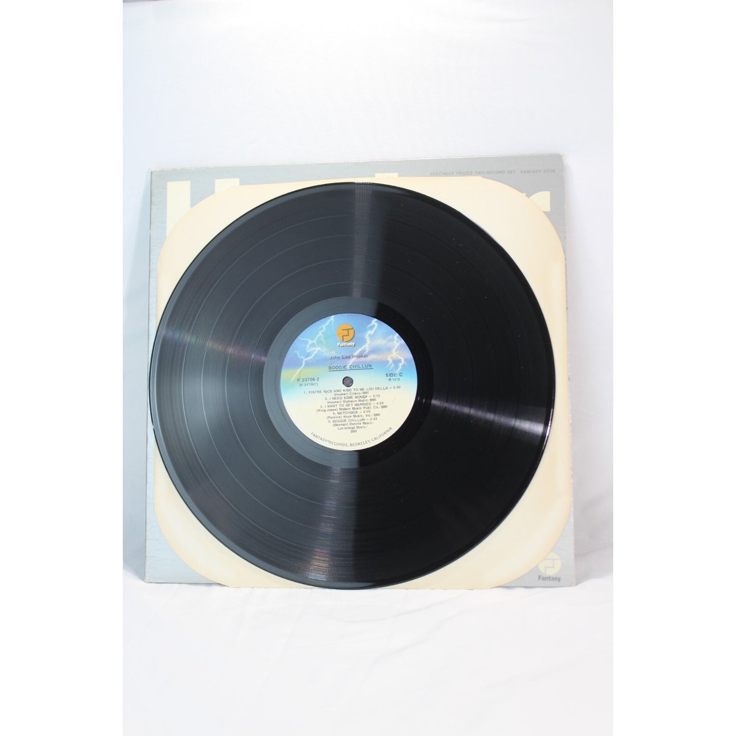 John Lee Hooker Self-Titled Record Audio Tested Video Music Album Used