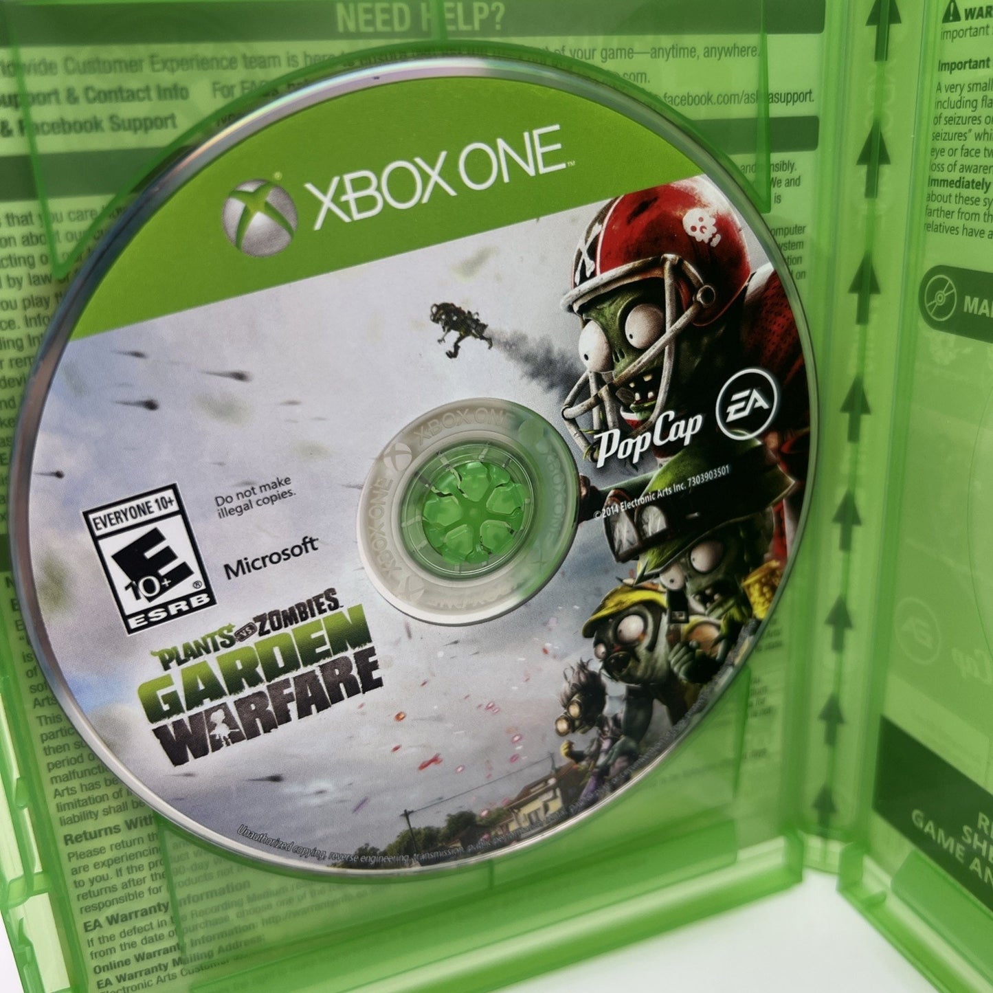 Plants vs. Zombies: Garden Warfare 2014 Xbox One Video Game Used With Case
