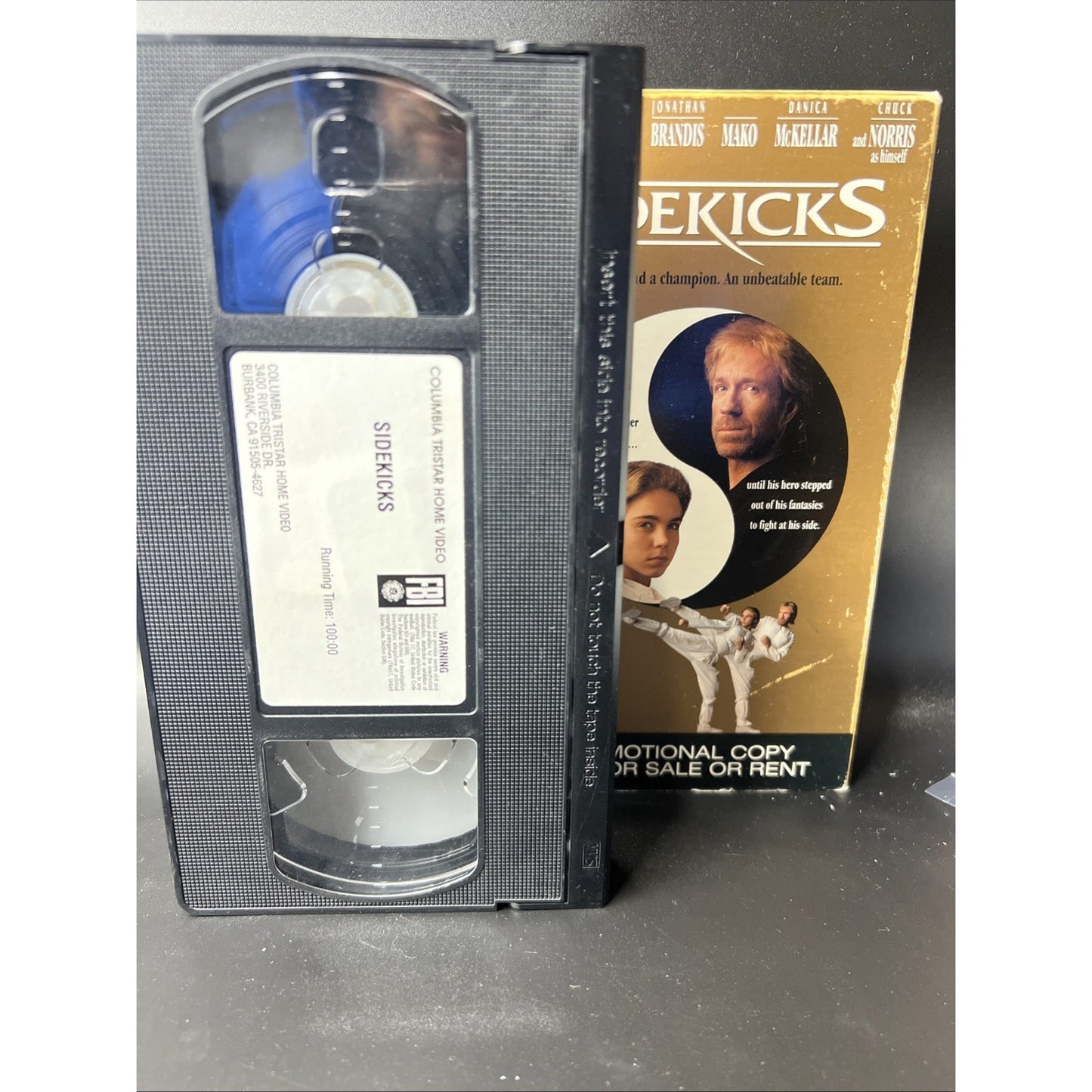 Sidekicks VHS Rare Movie Video 1993 Chuck Norris Karate Promotional Not For Sale