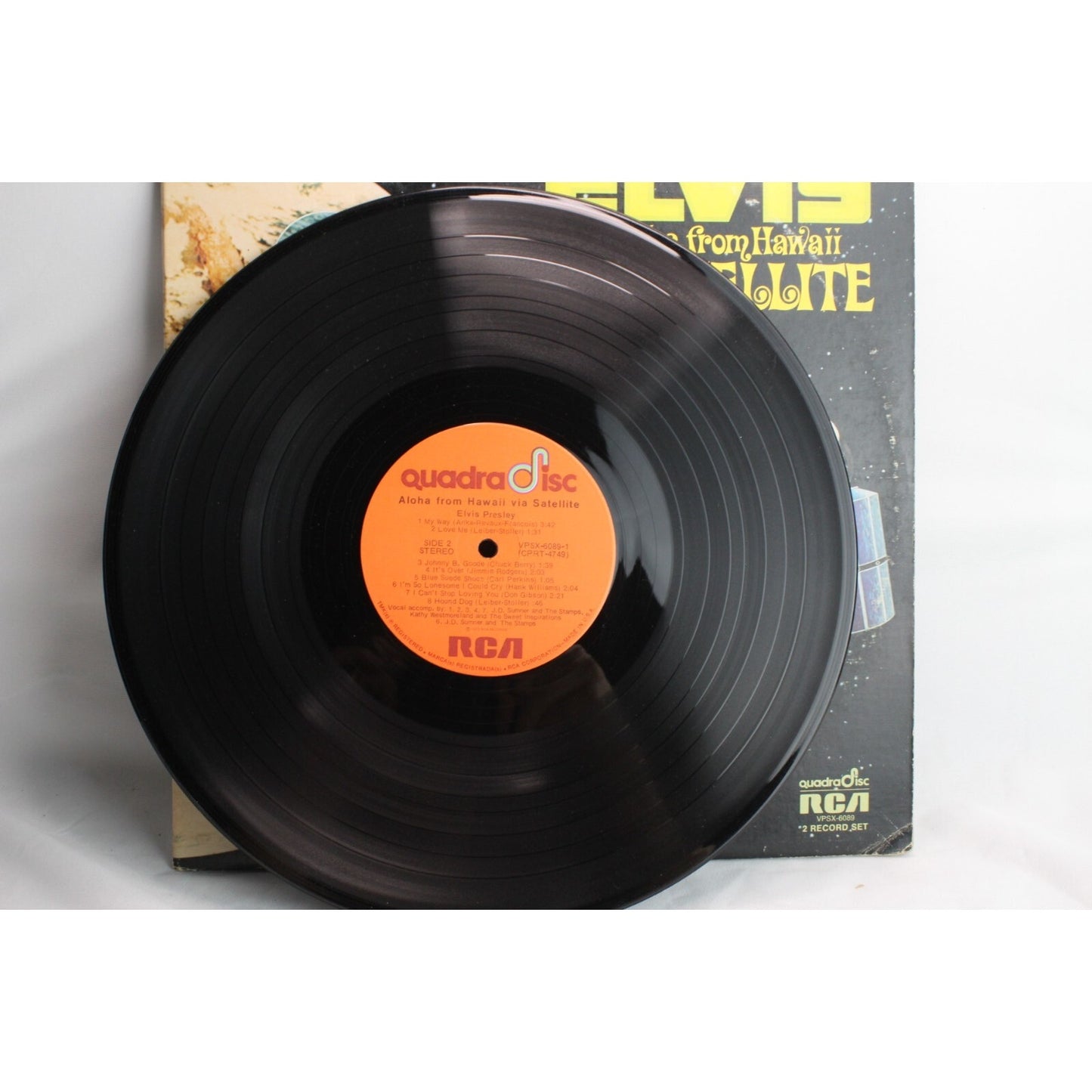 Elvis Presley Aloha from Hawaii via Satellite Vinyl Record Tested Used