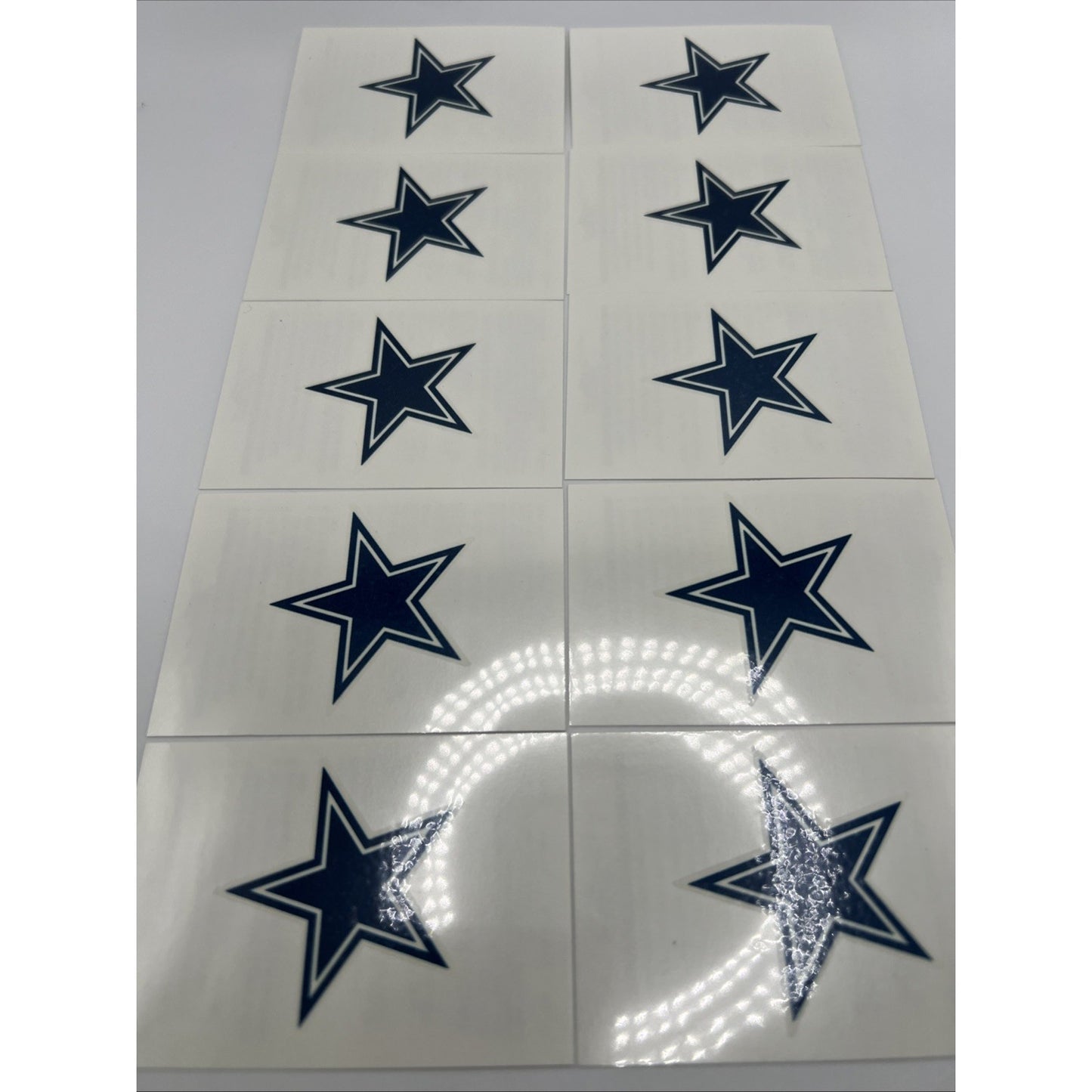 NFL Dallas Cowboys Temporary Tattoo 10 Face Body Tattoos Football Super Bowl
