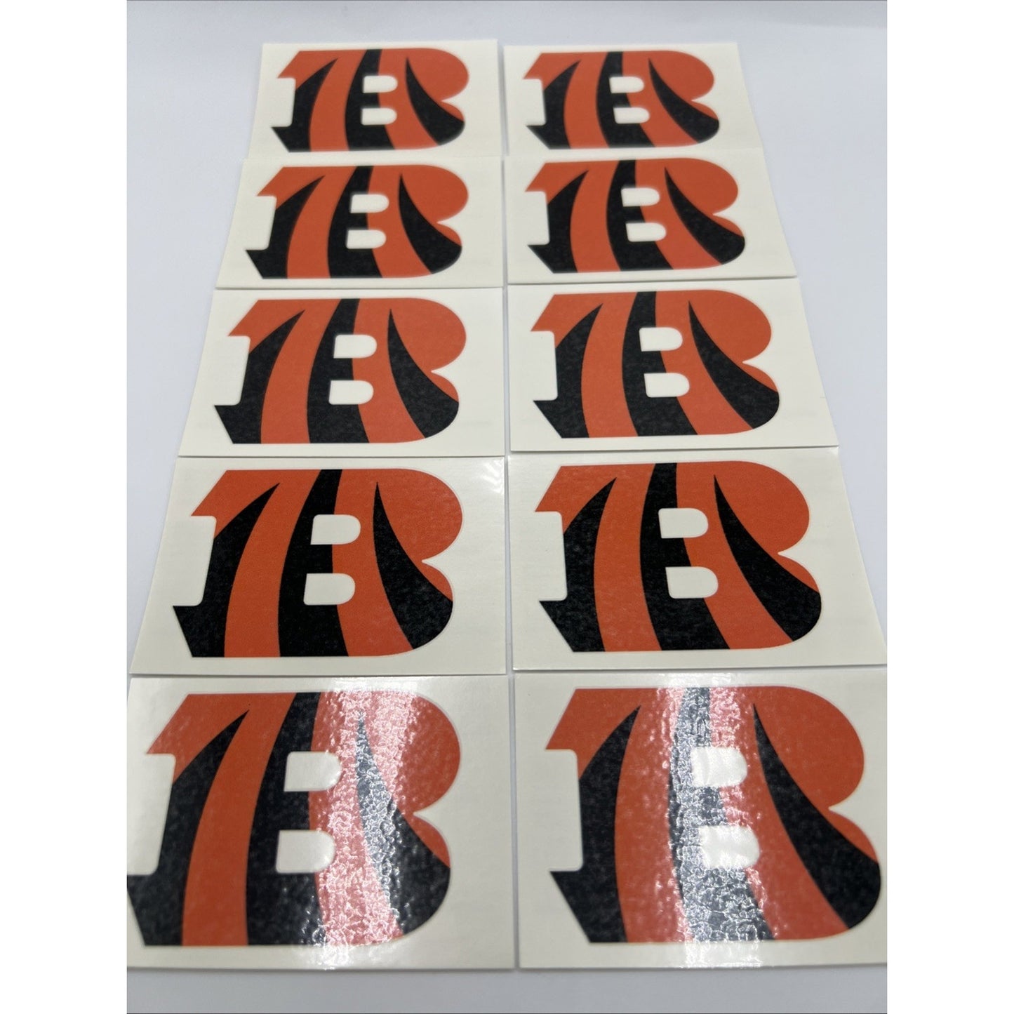 NFL Cincinnati Bengals Temporary Tattoo Pack Of 10 Face Body Tattoos Football