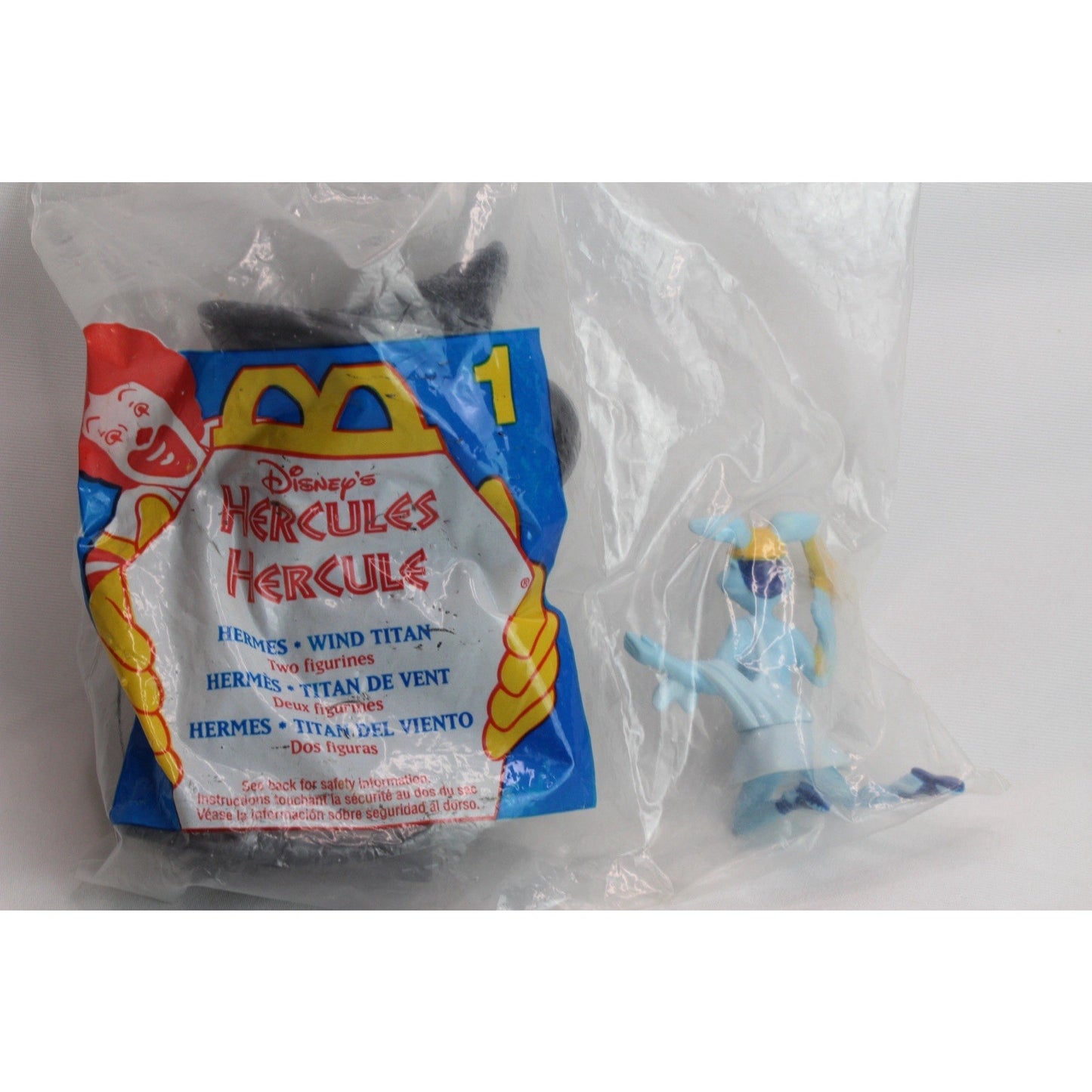 1996 McDonald's Happy Meal Toy Disney Hercules - Hermes Wind Titan Figure Sealed