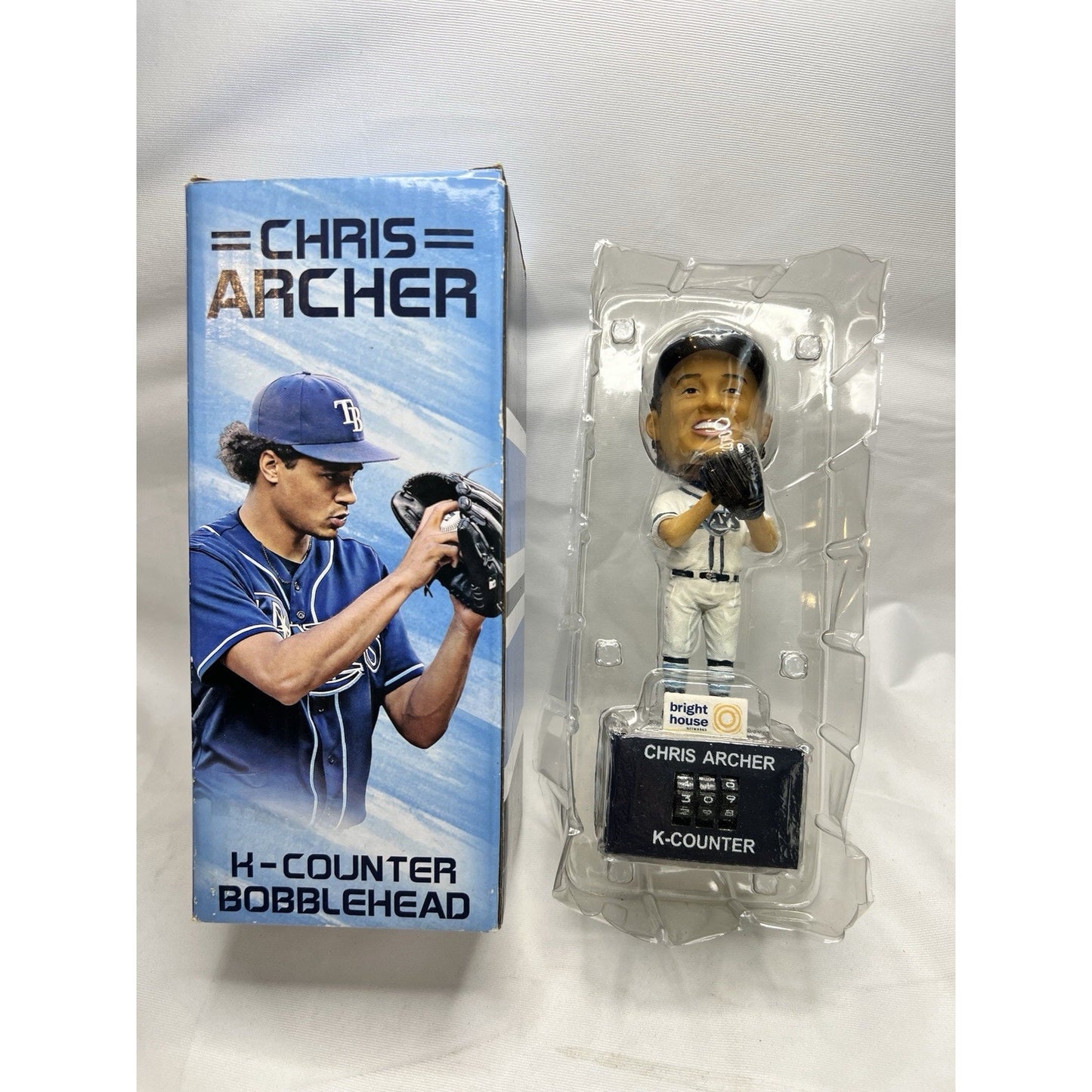 2016 Tampa Bay Rays Chris Archer K-Counter Bobblehead Florida Baseball Bobble