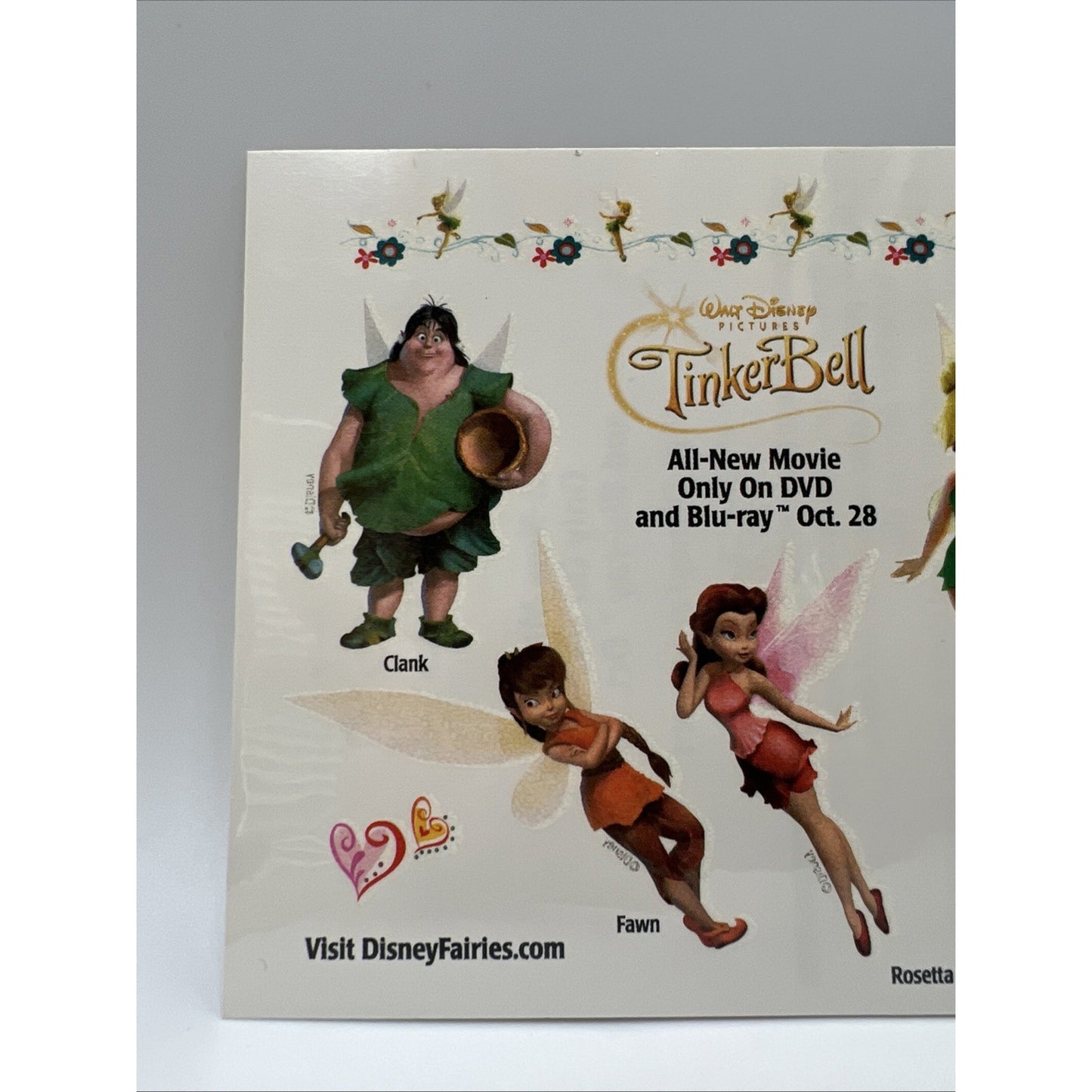 Walt Disney Pictures Peter Pan Tinkerbell Tattoo Temporary Tattoos Fairies Fairy