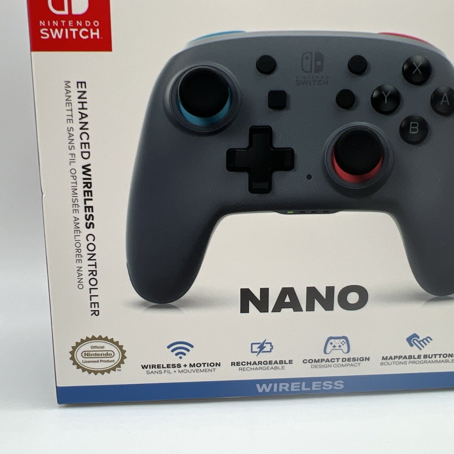 PowerA Enhanced Nano Wireless Controller for Nintendo Switch Black Gray Sealed
