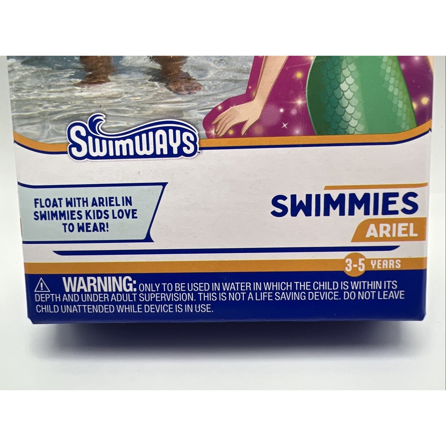 SwimWays Disney Princess Ariel Swimmies Arm Floaties for Kids 3-5 Pool Swim Help