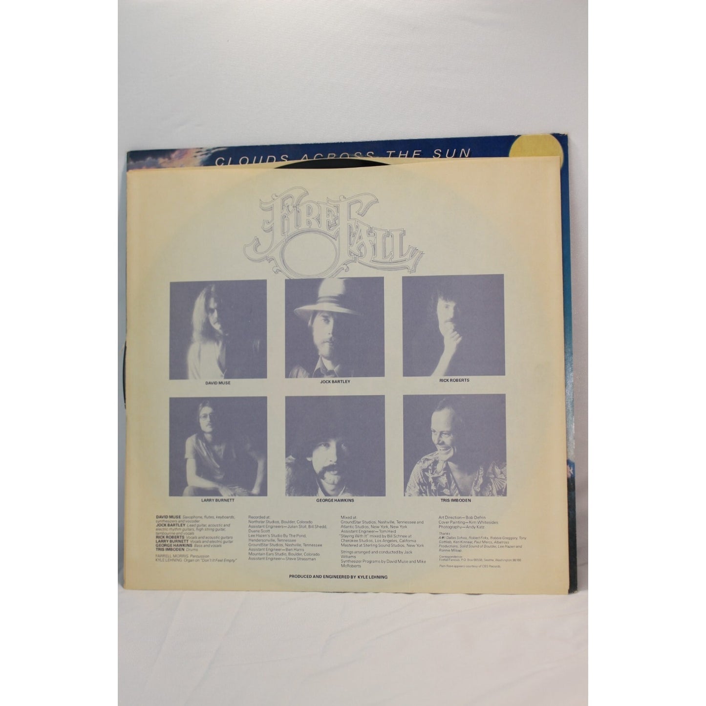 Firefall Clouds Across the Sun Record Audio Tested Video Music Album Used