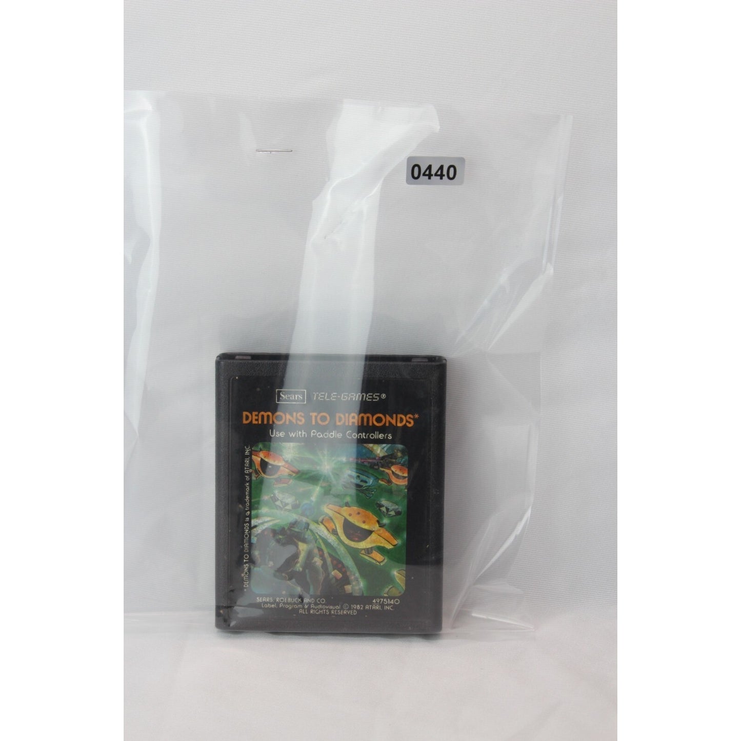 Demons to Diamonds Sears Tele-Games Atari 2600 Tested Video Game Used