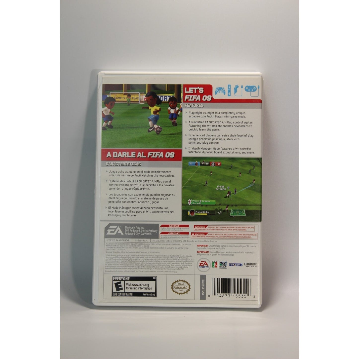 FIFA Soccer 09 All-Play Nintendo Wii Tested Video Game Used Football Sports Game