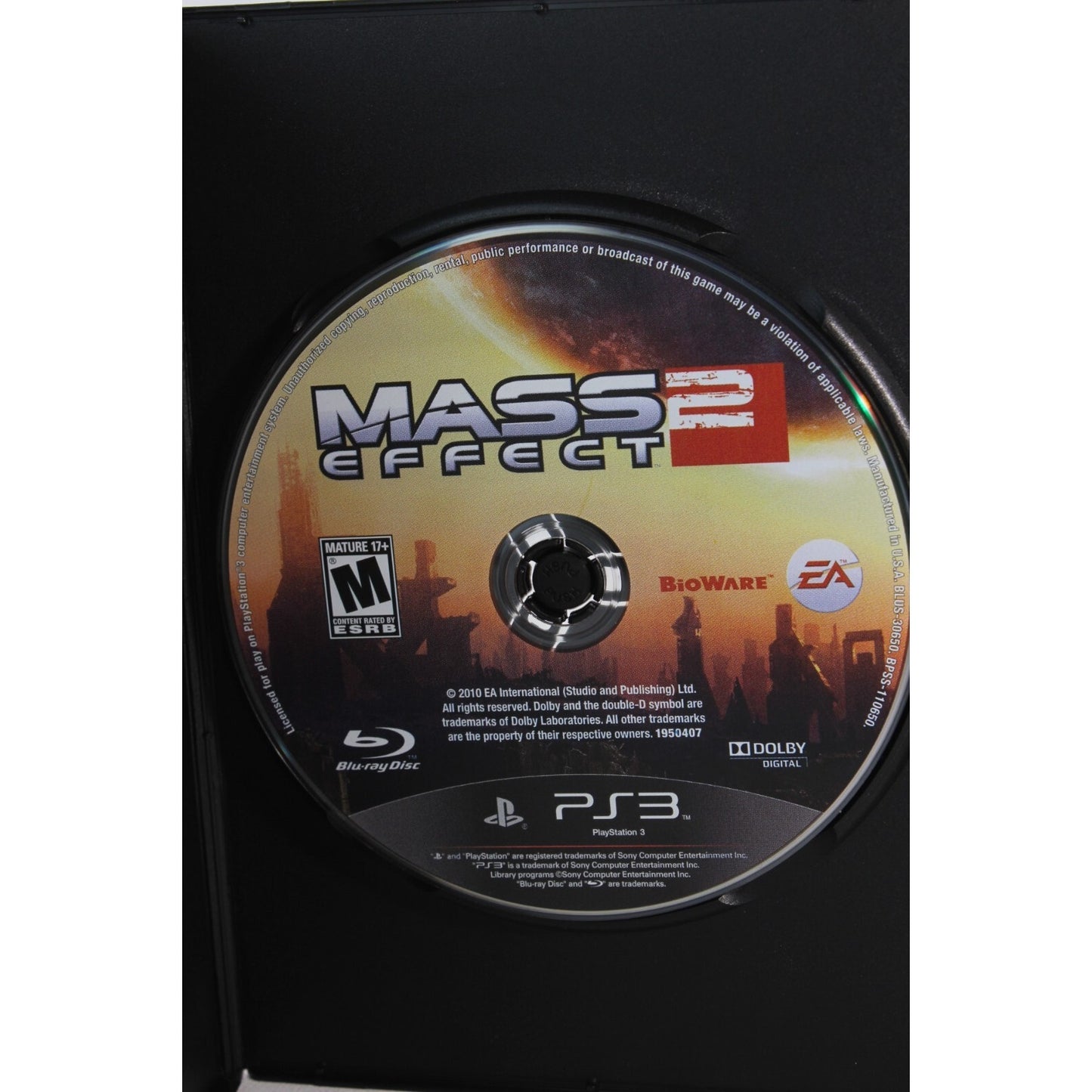 Mass Effect 2 PlayStation 3 PS3 Tested Video Game Used Sci-Fi RPG Shooter