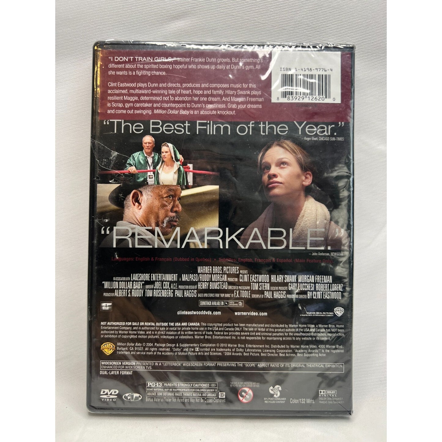 Million Dollar Baby DVD New Sealed 2004 Clint Eastwood Hilary Swank Morgan F....
